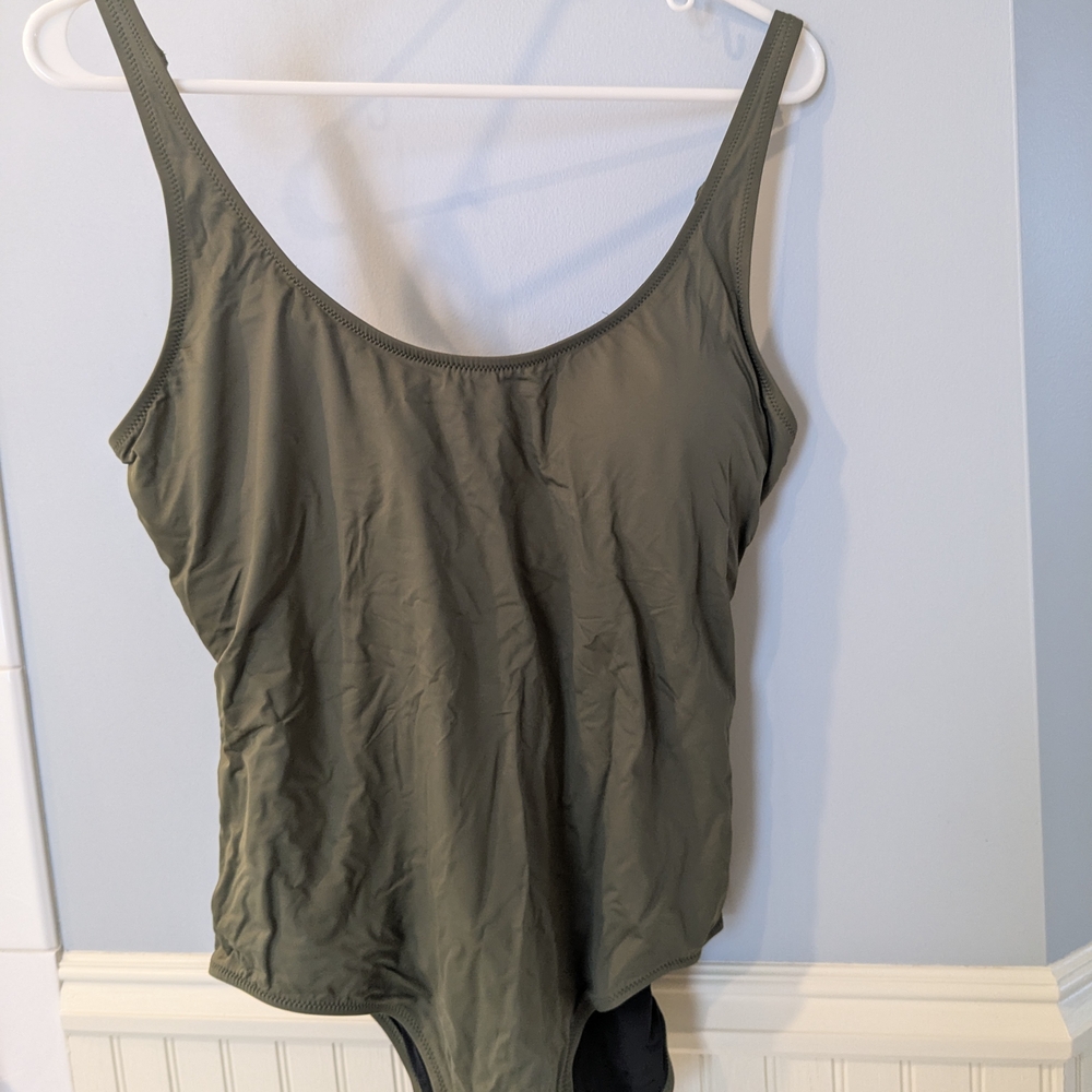 Olive Green One-Piece swimsuit